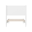AFI Pasadena Twin Solid Wood Low Profile Platform Bed in White