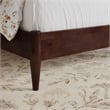 AFI Pasadena Twin Solid Wood Low Profile Platform Bed in Walnut
