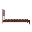 AFI Pasadena Twin Solid Wood Low Profile Platform Bed in Walnut