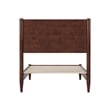 AFI Pasadena Twin Solid Wood Low Profile Platform Bed in Walnut