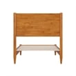 Pasadena Twin Solid Wood Low Profile Platform Bed in Light Toffee