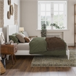 AFI Pasadena Full Solid Wood Low Profile Platform Bed in White