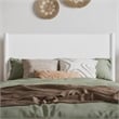 AFI Pasadena Full Solid Wood Low Profile Platform Bed in White
