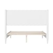 AFI Pasadena Full Solid Wood Low Profile Platform Bed in White