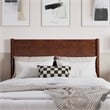 AFI Pasadena Full Solid Wood Low Profile Platform Bed in Walnut