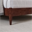 AFI Pasadena Full Solid Wood Low Profile Platform Bed in Walnut