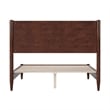 AFI Pasadena Full Solid Wood Low Profile Platform Bed in Walnut