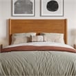 Pasadena Full Solid Wood Low Profile Platform Bed in Light Toffee