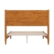 Pasadena Full Solid Wood Low Profile Platform Bed in Light Toffee
