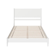 AFI Pasadena Queen Solid Wood Low Profile Platform Bed in White
