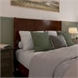 Pasadena Queen Solid Wood Low Profile Platform Bed in Walnut