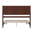 Pasadena Queen Solid Wood Low Profile Platform Bed in Walnut