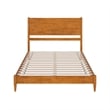 Pasadena Queen Wood Low Profile Platform Bed in Light Toffee
