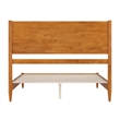 Pasadena Queen Wood Low Profile Platform Bed in Light Toffee