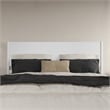 AFI Pasadena King Solid Wood Low Profile Platform Bed in White