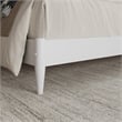 AFI Pasadena King Solid Wood Low Profile Platform Bed in White