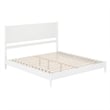 AFI Pasadena King Solid Wood Low Profile Platform Bed in White