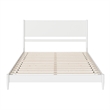 AFI Pasadena King Solid Wood Low Profile Platform Bed in White