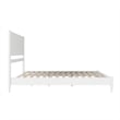 AFI Pasadena King Solid Wood Low Profile Platform Bed in White