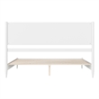AFI Pasadena King Solid Wood Low Profile Platform Bed in White