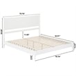 AFI Pasadena King Solid Wood Low Profile Platform Bed in White