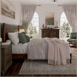 AFI Pasadena King Solid Wood Low Profile Platform Bed in Walnut