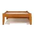 Concord Twin XL Wood Platform Bed with Footboard and TXL Trundle in Light Toffee