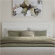 Nantucket King Wood Platform Bed with Matching Footboard & TXL Trundle in White