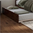 Nantucket King Wood Platform Bed with Matching Footboard & TXL Trundle in Walnut