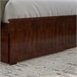 Nantucket King Wood Platform Bed with Matching Footboard & TXL Trundle in Walnut
