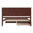 Nantucket King Wood Platform Bed with Matching Footboard & TXL Trundle in Walnut