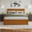 Nantucket King Platform Bed w/Matching Footboard & TXL Trundle in Light Toffee