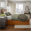 Nantucket King Platform Bed w/Matching Footboard & TXL Trundle in Light Toffee