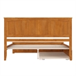 Nantucket King Platform Bed w/Matching Footboard & TXL Trundle in Light Toffee