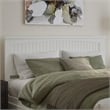Nantucket King Wood Platform Bed with Matching Footboard and Drawers in White
