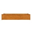 Concord Twin XL Wood Platform Bed with Footboard and Drawers in Light Toffee