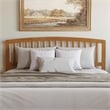 Richmond King Wood Platform Bed with Footboard and TXL Trundle in Light Toffee
