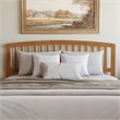 Richmond King Wood Platform Bed with Footboard and Drawers in Light Toffee