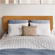 Orlando Twin XL Wood Platform Bed with Footboard and Drawers in Light Toffee