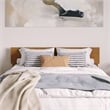 Orlando Queen Wood Platform Bed with Footboard and Drawers in Light Toffee