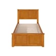 Madison Queen Platform Bed with Matching Footboard and Drawers in Light Toffee