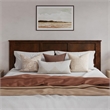 Madison King Wood Platform Bed with Matching Footboard and Trundle in Walnut