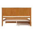 Madison King Platform Bed with Matching Footboard & Trundle in Light Toffee