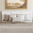 Madison King Wood Platform Bed with Matching Footboard and Drawers in White