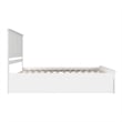 Madison King Wood Platform Bed with Matching Footboard and Drawers in White