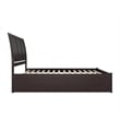 Portland King Wood Platform Bed with Footboard and Twin XL Trundle in Espresso