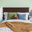 Nantucket Twin Wood Platform Bed with Matching Footboard and Drawers in Walnut