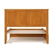 Nantucket Full Wood Platform Bed with Footboard and Full Trundle in Light Toffee