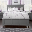 Madison King Platform Bed with Matching Footboard and Storage Drawers in Grey