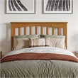 Mission Twin XL Wood Platform Bed with Footboard and TXL Trundle in Light Toffee